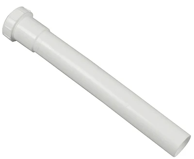Slip-joint Extension Tube 1-1/2 Inch X 12 Inch White Plastic