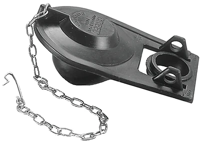 Premium Toilet Flapper 2 Inch Black Rubber Universal Design With Chain