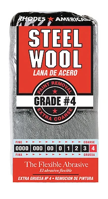 Steel Wool Pads, #4 Extra-Coarse, 12-Pk.