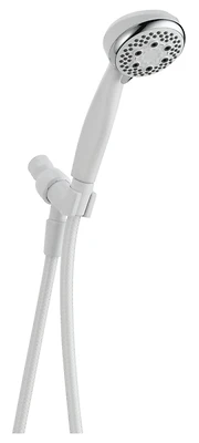 4-Spray Massaging Handheld Shower Head, White