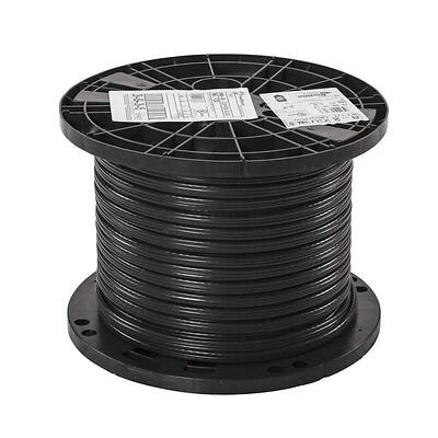 500 Ft. 8/2 Solid Black Nmw/g Electrical Wire - Ul Listed