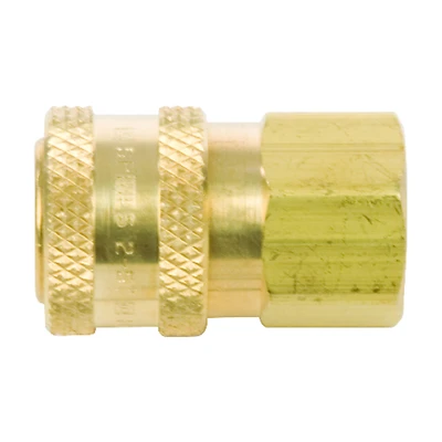 Forney 75127 Quick Coupler, 1/4 In. FNPT, Brass, 5500 PSI
