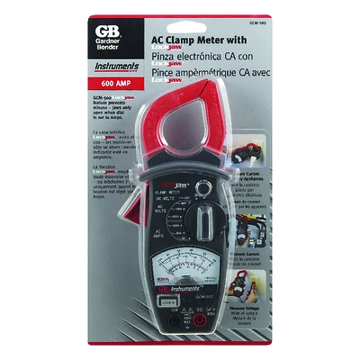 600V Analog Clamp On Electrical Multimeter