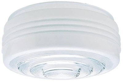 Westinghouse 85608 Drum Ceiling Shade, White/Clear, 7-5/8 In.