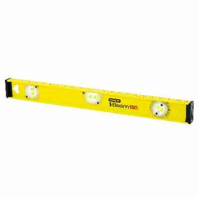 Stanley 42-328 I-Beam Level, 48 In., 3-Vial, Aluminum