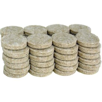 Shepherd 9972 Felt Self-Adhesive Pads, 1-Inch Round, 48-Pack