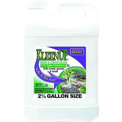 Kleen-up Weed & Grass Killer Concentrate, 41% Glyphosate, 2.5 Gallons