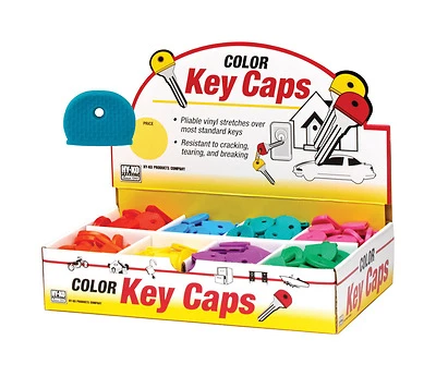 Hy-ko Vinyl Assorted Key Caps, 200 Pk, Multi-colored, Model Kb134-200