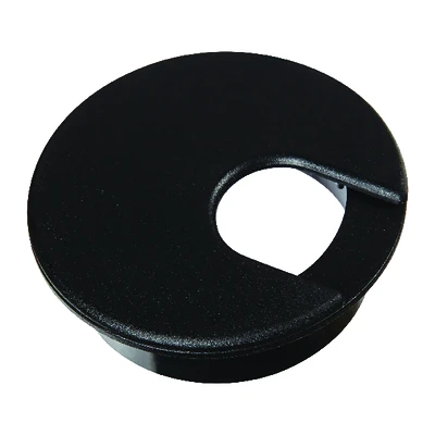 Jandorf 61606 Desk Grommet, 2 In. Dia., Black, 1 Pk