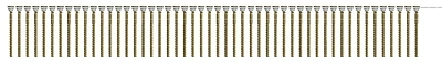 #10 X 3 In. Tan Bugle Head Deck Screws - Collated, Star Drive