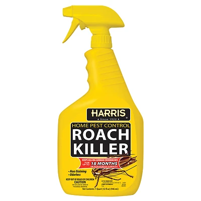 Home Pest Control Roach Killer Liquid 32 Oz - Ready To Use Trigger Spray