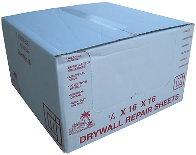 Drywall Repair Sheets 1/2" X 16" X 16" - Pack Of 18, Alexandria Moulding Dw001-dw016c1