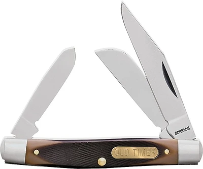 Old Timer 34OT Middleman Folding Pocket Knife, 3-Blade, 5.7 In.