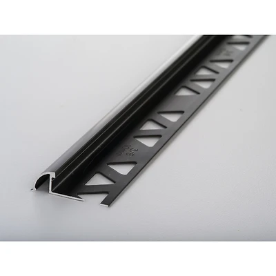 Building Products 3/8 In. X 8 Ft. Satin Antique Bronze Bullnose Tile Edging