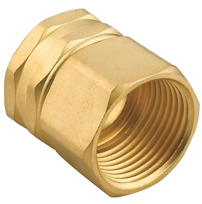 Gilmour 805574-1001 Brass Hose Adapter, 1/2 x 3/4 In FNPT x FNH