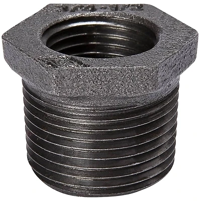 1/2 In. Mpt X 1/8 In. Dia. Fpt Black Malleable Iron Hex Bushing