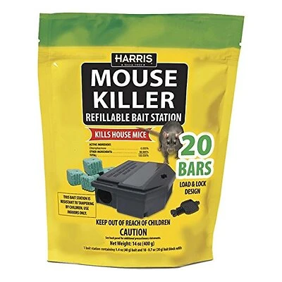 Mbars-20 Refillable Mouse Killer Bait Station - Effective Rodent Control Solution