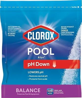 Clorox 12105CLX pH Down, Granular, Off-White, 5 lb
