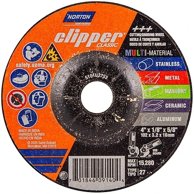 70184609140 4 Inch Classic Grinding Wheel For Multi-material Applications
