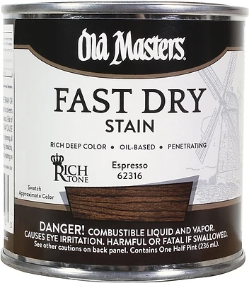 62316 0.5 Pint Espresso Rich Tone Fast Dry Wood Stain