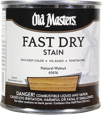 61616 0.5 Pint Fast Dry Natural Walnut Wood Stain