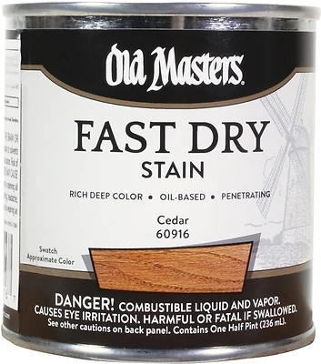 60916 0.5 Pint Fast Dry Cedar Oil-based Wood Stain