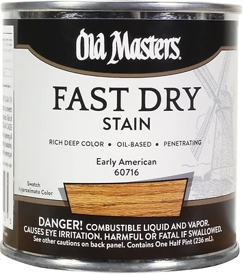 60716 0.5 Pint Fast Dry Early American Wood Stain