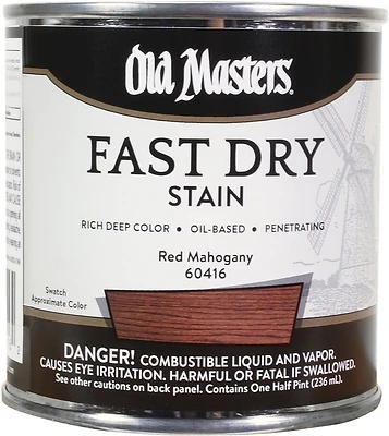 60416 0.5 Pint Fast Dry Red Mahogany Wood Stain
