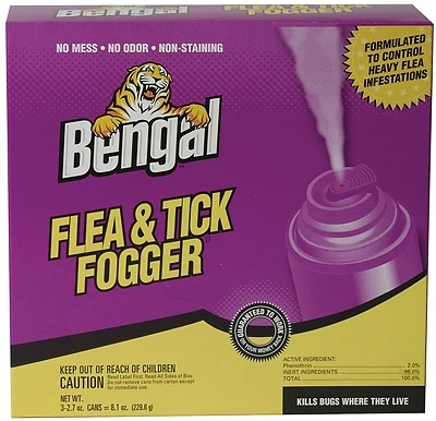 55206 Flea Killer Plus, 3.3 Oz Spray Bottle, Pack Of 6, Fogger & Tick