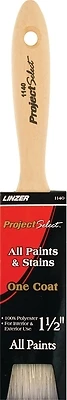 Linzer Flat Paint Brush, 1-1/2 In., Wood Handle