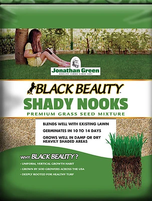 Jonathan Green 11960 Black Beauty Shady Nooks Grass Seed, 25 Lb Bag
