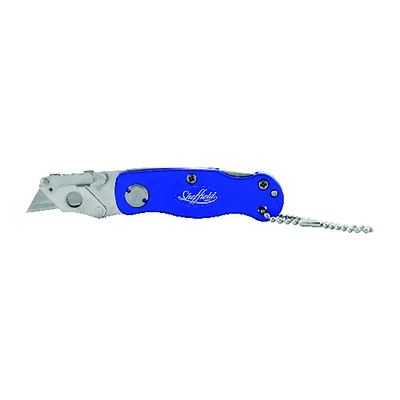 Sheffield 4 In. Mini Lockback Utility Knife With Aluminum Handle