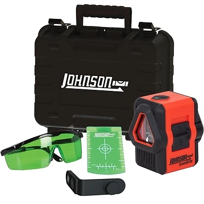 40-6647 Greenbrite Self-leveling Cross & Line Laser Kit, 50 Ft Range