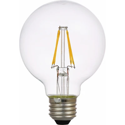Sylvania Natural 40764 G25 LED Bulb, 4.5W, Soft White, E26 Base, 2-Pack