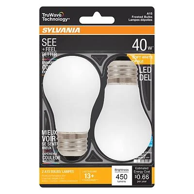 Truwave A15 E26 Led Bulb Soft White 40w Equivalent 2 Pk - Model 40762