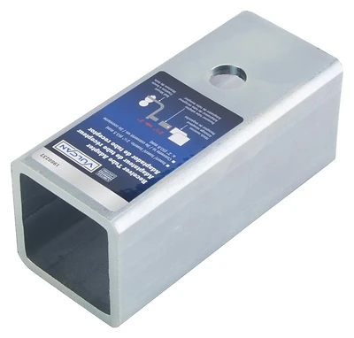 Rta01 Receiver Tube Adapter, Steel, Zinc, Silver Finish