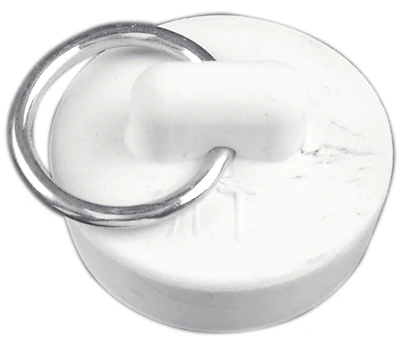 1-1/8 In. White Rubber Sink Stopper For Kitchen And Bathroom