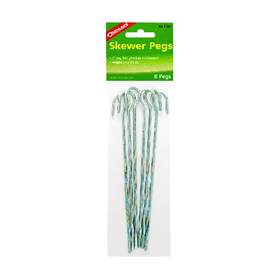 Coghlan's 8326 Skewer Tent Pegs, Steel, 7 In., 6-Pack