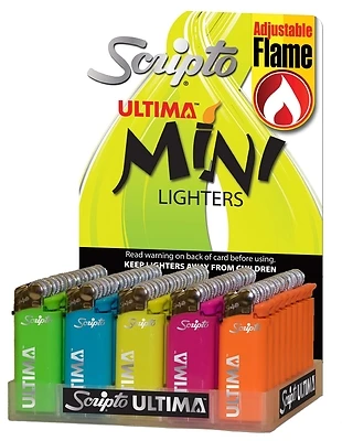 Ld18m-50/ultm Mini Ulitma Lighter Dsp Assortment With Display, Pack Of 50