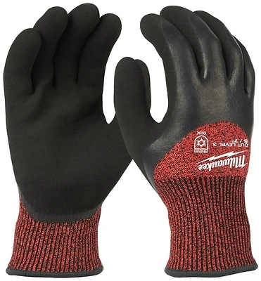 Small Nitrile Dipped Cut Level 3 Resistant Winter Insulated Work Gloves