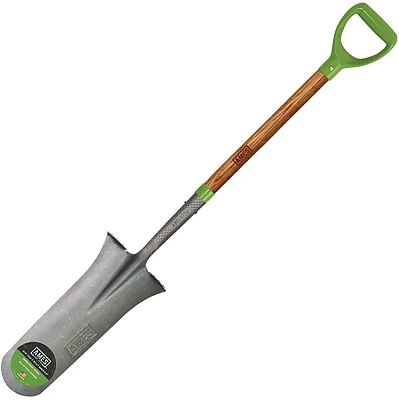 Ames 2531700 Steel Drain Spade, 7.5 In. Blade, 16 In., Hardwood D-Handle