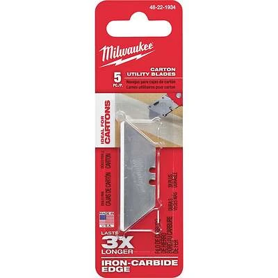 48-22-1934 2-point Rounded Utility Knife Blades 2-3/8 In. (5-pack)