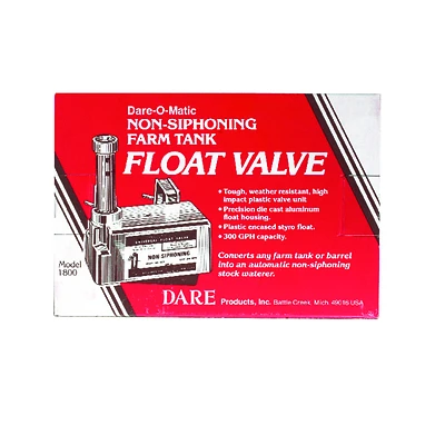 1800 Aluminum Non-siphoning Farm Tank Float Valve 300 Gph