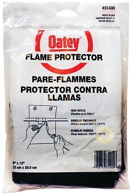 Oatey 314002 Flame Protector, Woven Ceramic, 9 In. X 12 In.