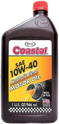 Coastal 19201 Motor Oil, 10W-40, Synthetic, 1 Quart