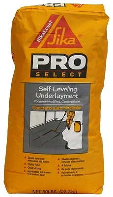 Sika 517004 Self-Leveling Underlayment Concrete Mix, 50 Lb