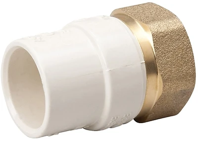 B&K 164-314NL CPVC x Female Transition Adapter, 3/4 In., Lead-Free Brass