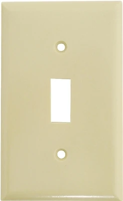 Arrow Hart 2134V-BOX 1-Gang Toggle Wall Plate, Ivory, 4.5 X 2.75 In