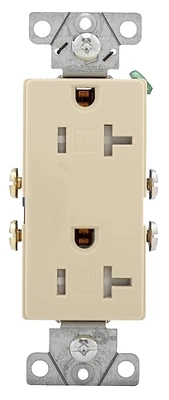 Tr1307v Ivory Decorator Tamper-resistant Duplex Receptacle 20a 125v