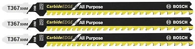 T367xhm3 3-piece 5-1/4 Inch Carbide T-shank Jig Saw Blade Set